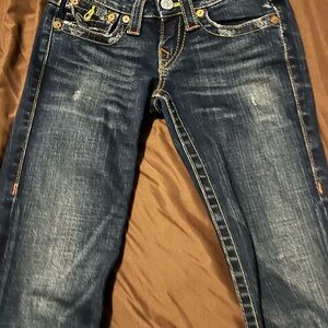 True Religion Dark Blue Straight Leg Jeans